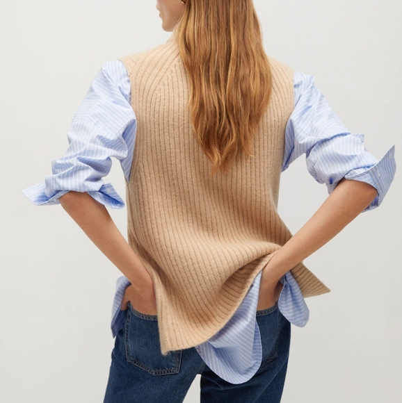 🔥Last 1🔥MANGO Slit Vest - Picture 5 of 6